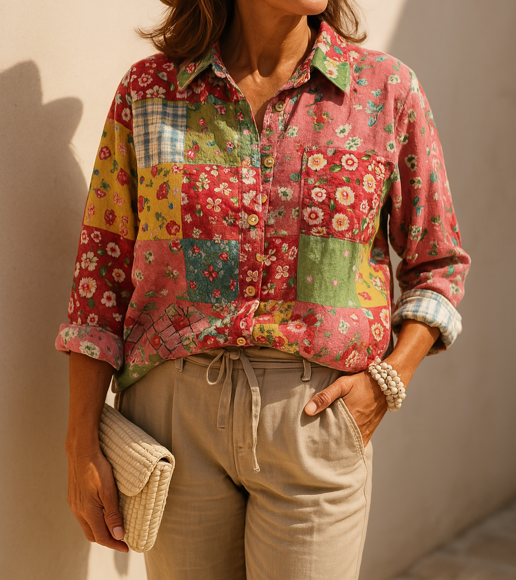 Della - Casual Floral Blouse